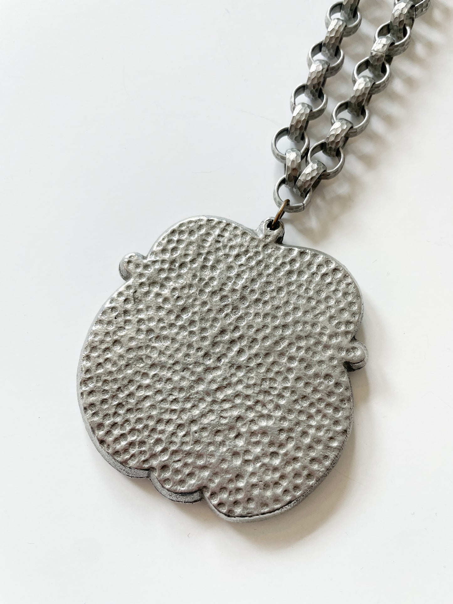 1970s Vintage Renaissance Vibes Horse Knight Shield Pendant Necklace