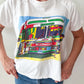 1970s Vintage Dallas Trailways Bus Raglan Bootleg Tee Shirt