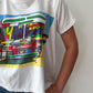 1970s Vintage Dallas Trailways Bus Raglan Bootleg Tee Shirt