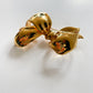 1980s Vintage Gold Bow Brooch Pin