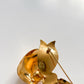 1980s Vintage Gold Bow Brooch Pin