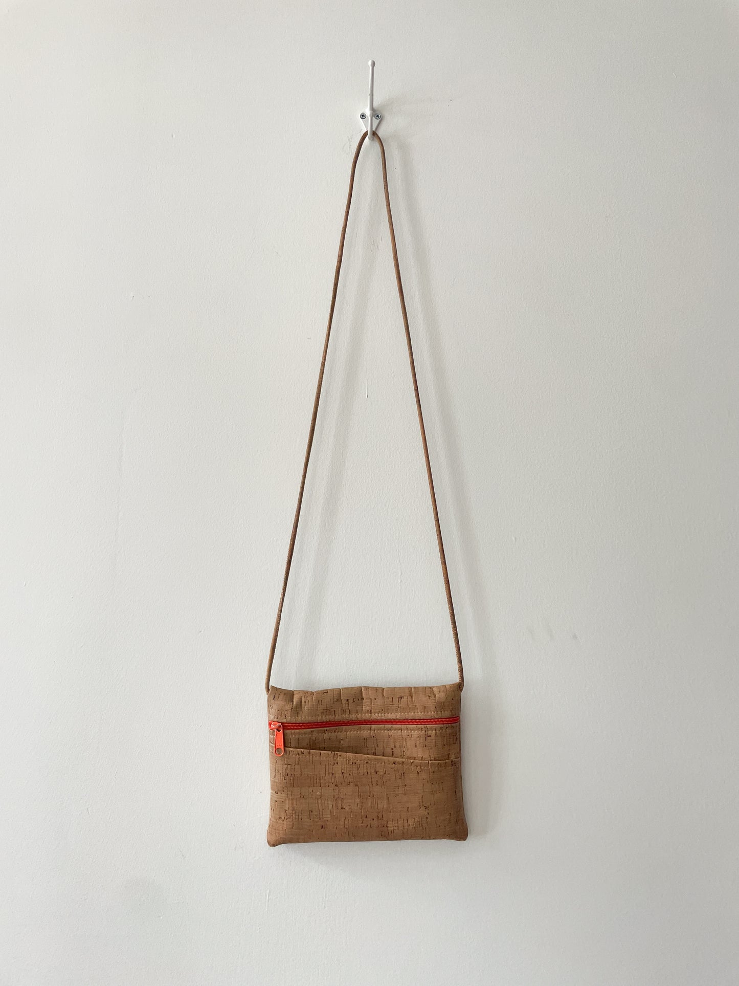 1990s Vintage USA Made Cork Crossbody Purse