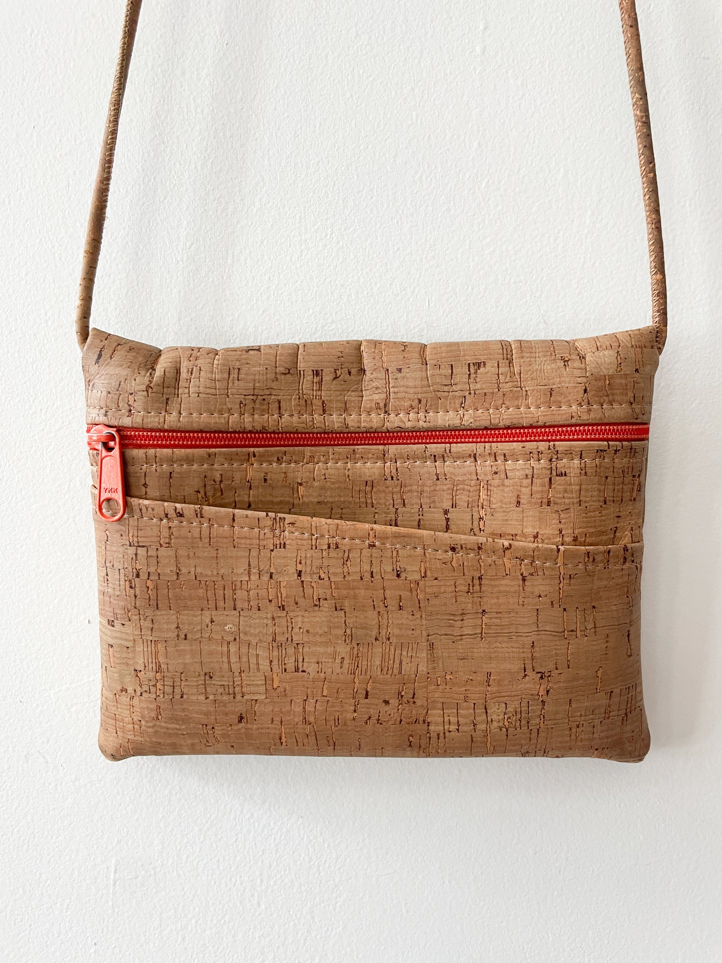 1990s Vintage USA Made Cork Crossbody Purse