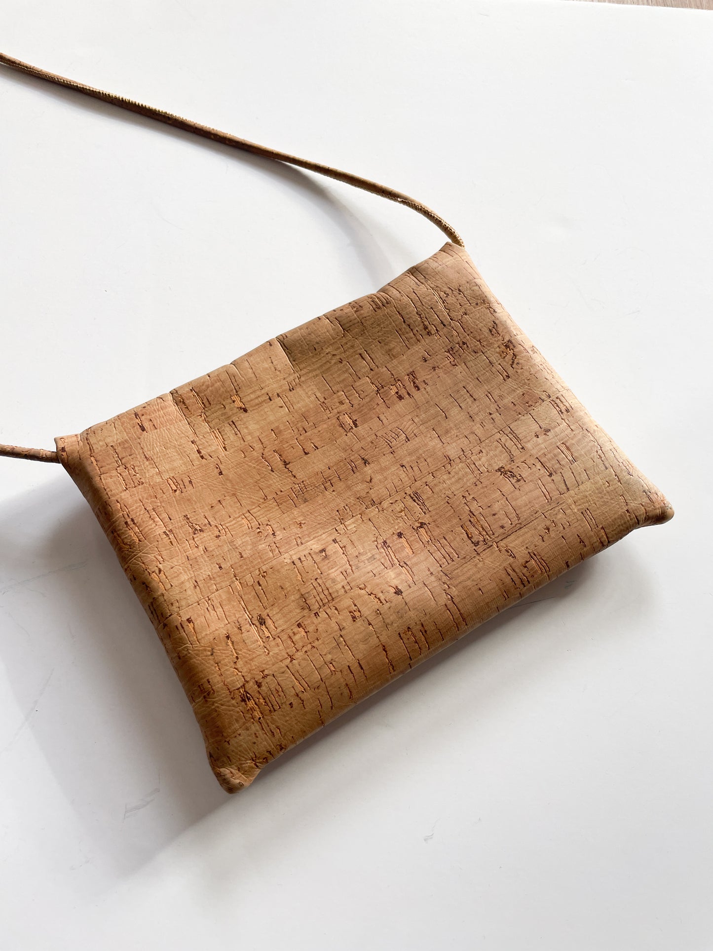 1990s Vintage USA Made Cork Crossbody Purse