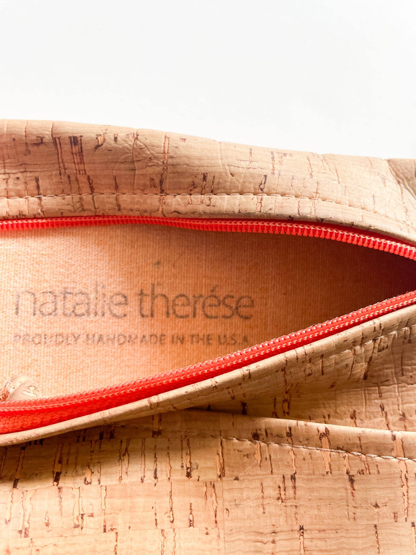 1990s Vintage USA Made Cork Crossbody Purse