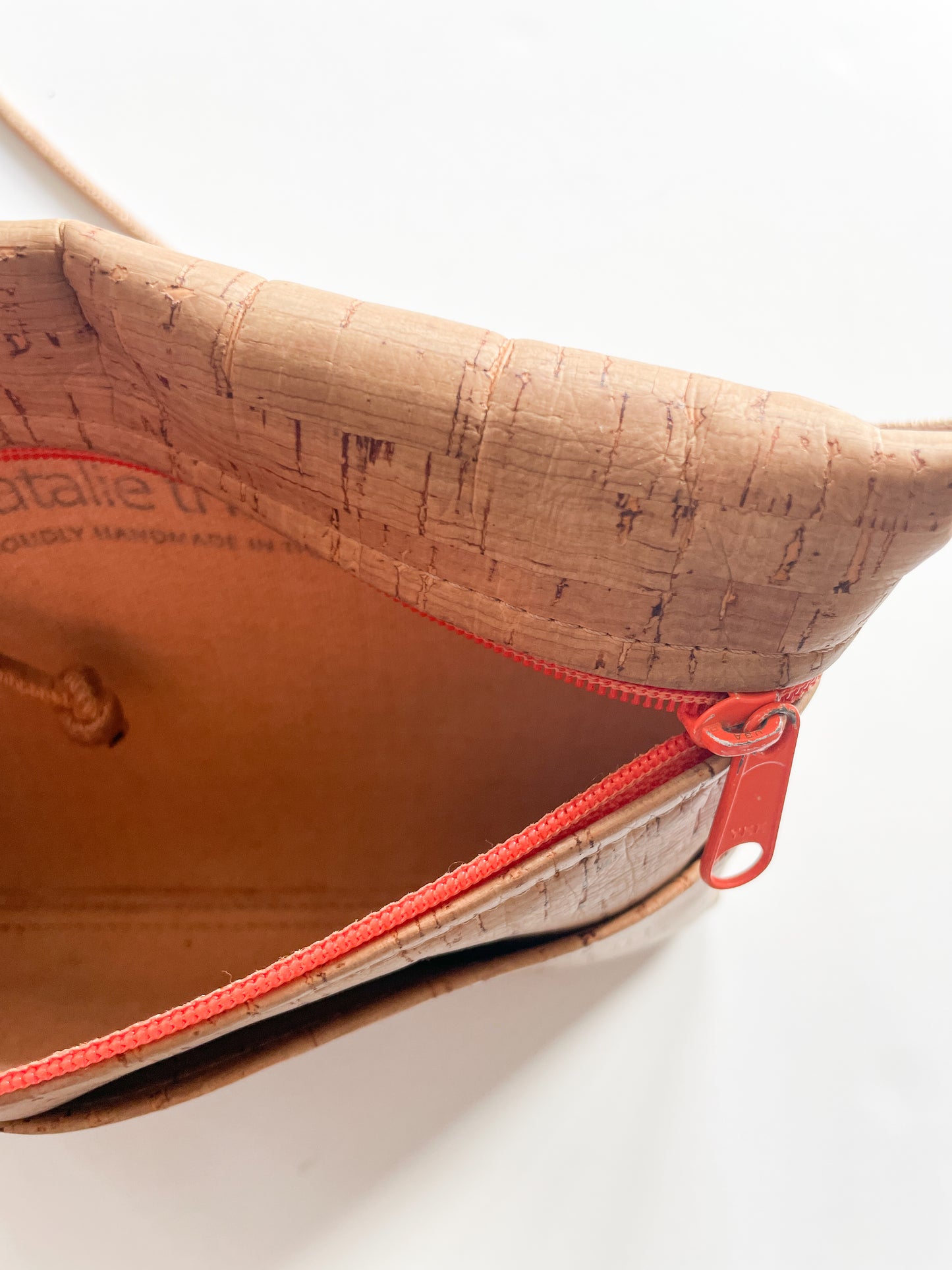 1990s Vintage USA Made Cork Crossbody Purse