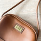 1990s Vintage LIZ by Liz Claiborne Brown Vinyl Crossbody Purse w/ Wallet
