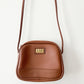1990s Vintage LIZ by Liz Claiborne Brown Vinyl Crossbody Purse w/ Wallet