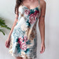 1990s Vintage 100% Silk Floral Pattern Lingerie Full Slip
