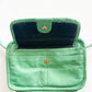1990s Vintage Seafoam Leather Crossbody Purse