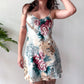 1990s Vintage 100% Silk Floral Pattern Lingerie Full Slip