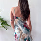 1990s Vintage 100% Silk Floral Pattern Lingerie Full Slip