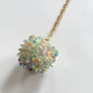 1950s Vintage Disco Ball Sequin Pendant Necklace