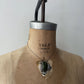 1970s Vintage Jasper and Sterling Feather Pendant Necklace