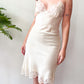 1970s Vintage Cream Silk and Lace Lingerie Full Slip