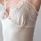 1970s Vintage Cream Silk and Lace Lingerie Full Slip
