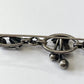 1940s - 1950s Vintage Sterling Silver Cherry Leaves Bar Brooch