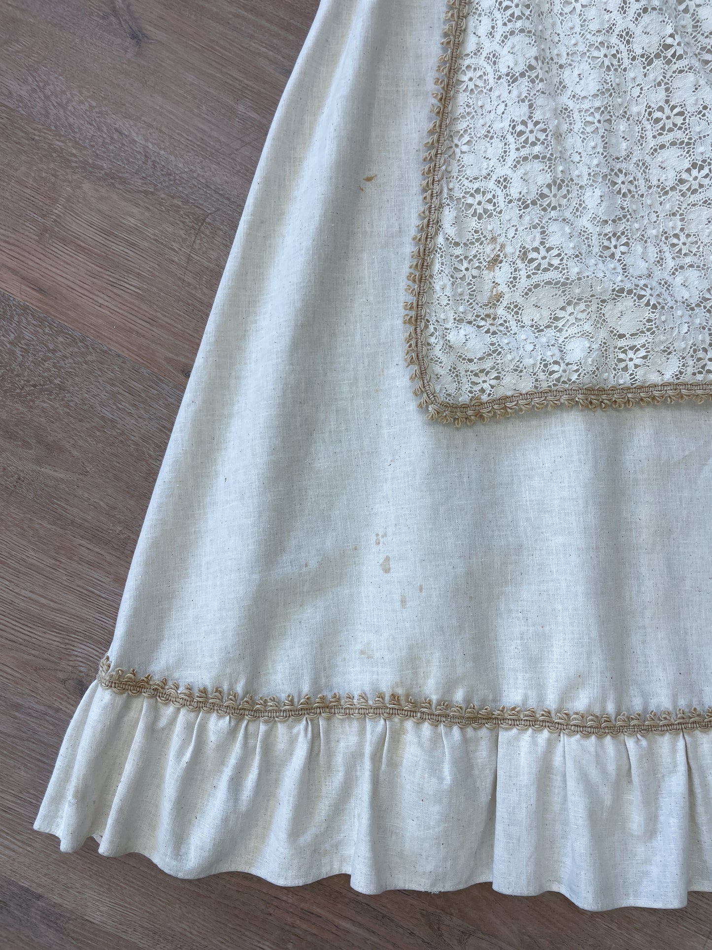 1960s to early 1970s Black Label Gunne Sax Medieval Revival Renaissance Prairie Dress 1969