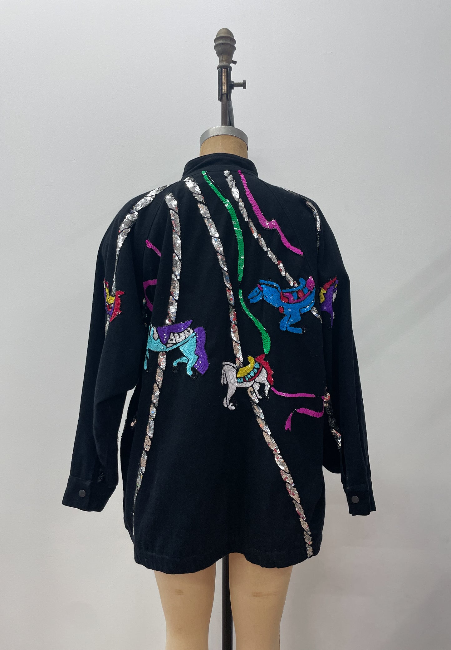 1980s Vintage Sequin Carousel Jacket by Modi Denim