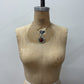 1960s Vintage Sterling with Carnelian Modernist Collar Necklace