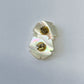 1980s Vintage Mother of Pearl Shell Flower Stud Earrings