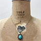 1970s Vintage Sterling and Turquoise Native Made Necklace