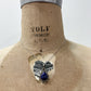 1970s Vintage Sterling and Lapis Teardrop Necklace