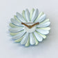 1970s Vintage Blue and Green Flower Power Enamel Brooch