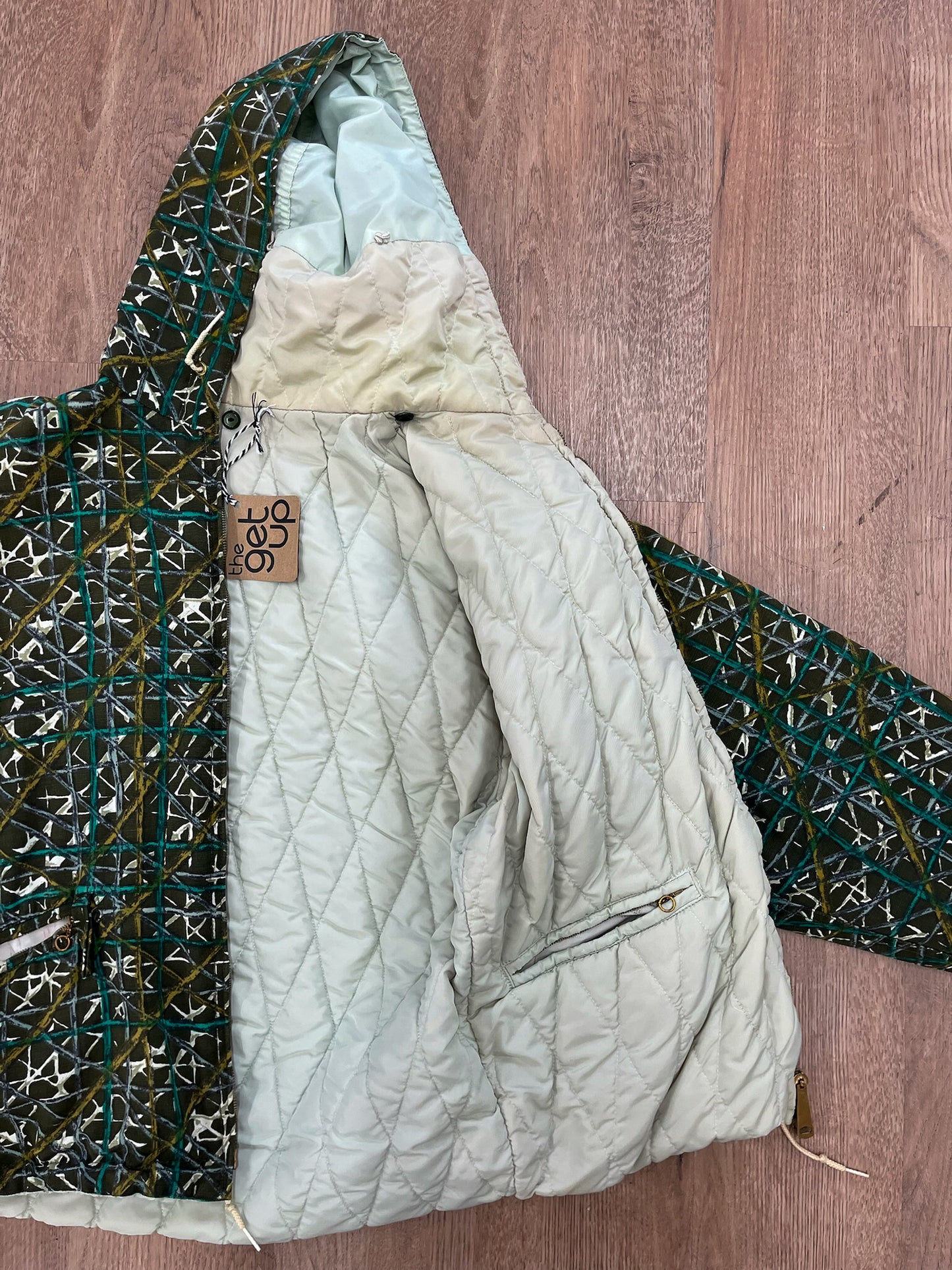 1960s Vintage Sun Valley Krazy Kwilt Reversible Quilted Ski Jacket