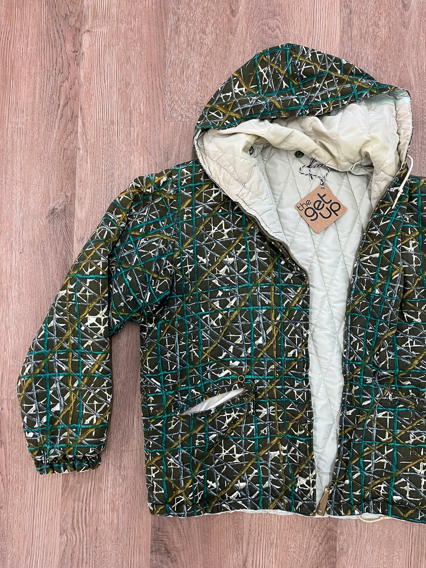 1960s Vintage Sun Valley Krazy Kwilt Reversible Quilted Ski Jacket