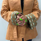 1970s Vintage Terracotta Chevron Western Style Hooded Jacket with Belt