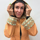 1970s Vintage Terracotta Chevron Western Style Hooded Jacket with Belt
