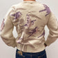 1970s - 1980s Vintage Jacobson's English Wool Bird Motif Sweater