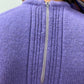1970s Vintage Knit Lavender Purple Mini Dress