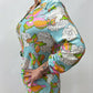 1970s Vintage Psychedelic Butterfly Print Tunic Blouse Top