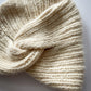 1990s Vintage Hand Knit Grey Gardens Style Cloche Cream Hat