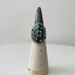 Mosaic Inlay Flower Turquoise Sterling Statement Ring by Carolyn Pollack Size 7.5