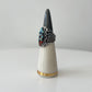 Mosaic Inlay Flower Turquoise Sterling Statement Ring by Carolyn Pollack Size 7.5