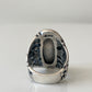 Mosaic Inlay Flower Turquoise Sterling Statement Ring by Carolyn Pollack Size 7.5