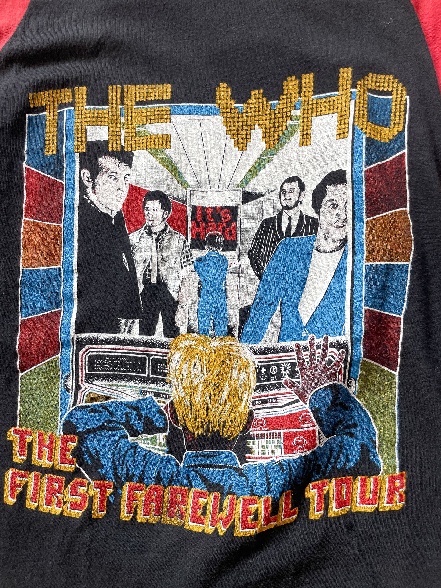 1982 Vintage The Who "The Last U.S. Tour Part 1" Concert Raglan Tee Shirt 1980s