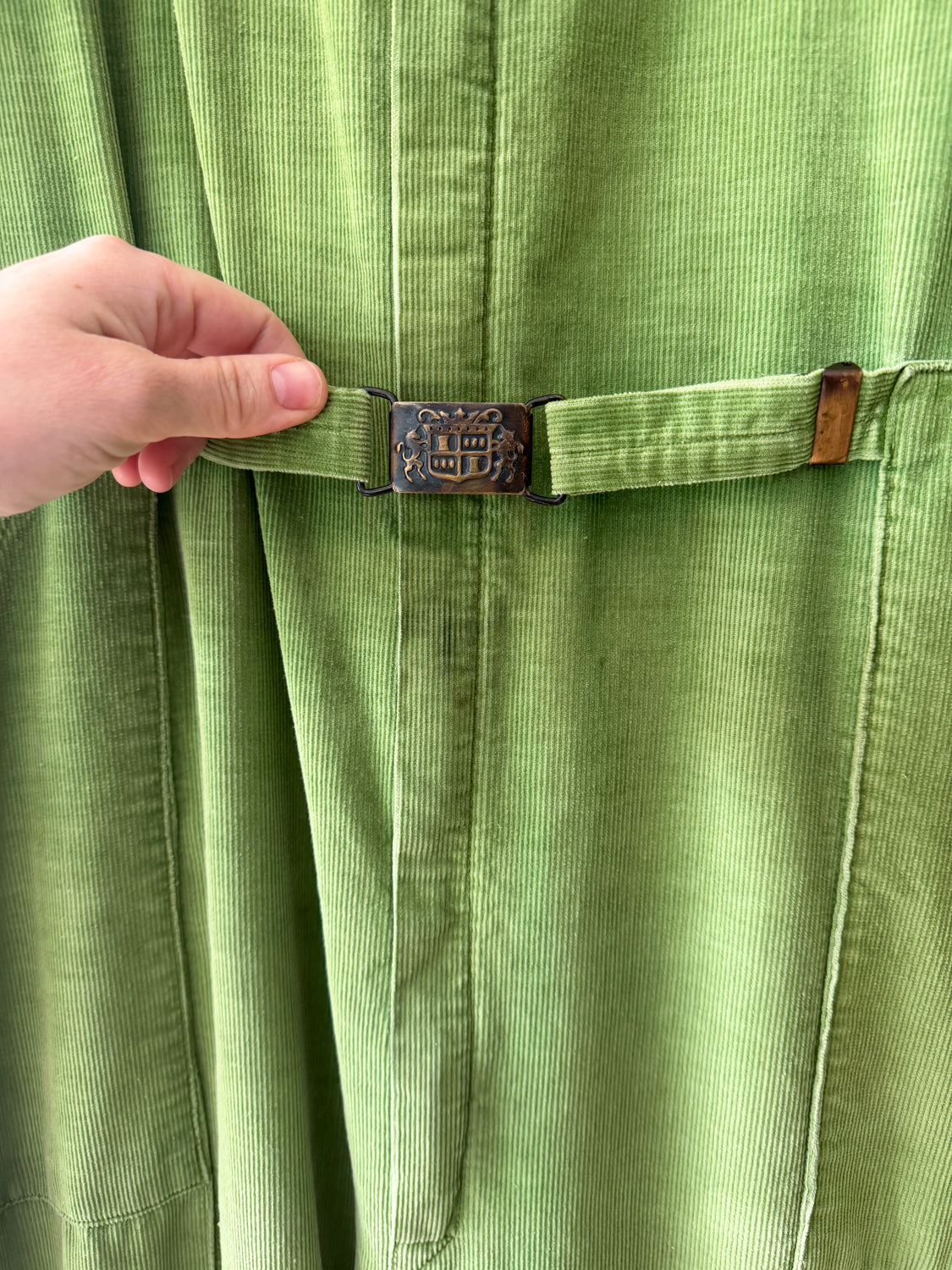 1950s-1960s Vintage Green Corduroy Jumpsuit by Bill Parry