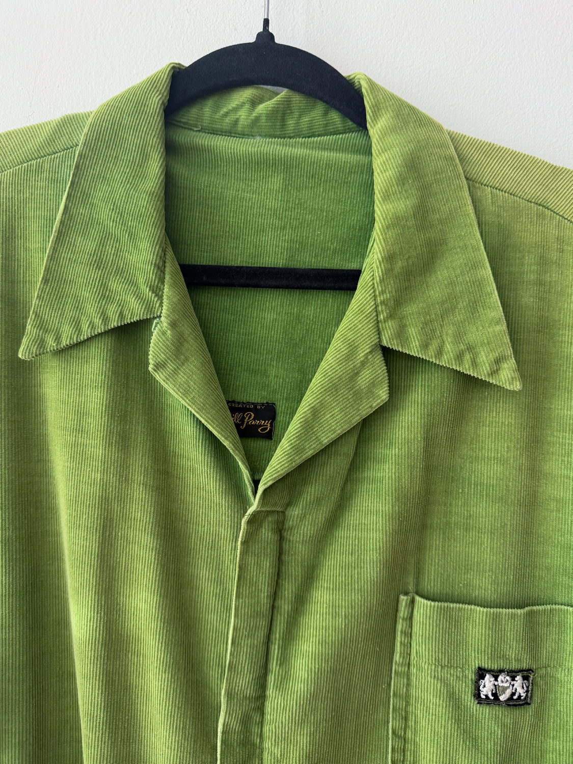 1950s-1960s Vintage Green Corduroy Jumpsuit by Bill Parry