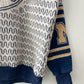 1990s Vintage University of Michigan Tapestry Blanket Knit Sweater