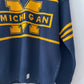 1980s Vintage University of Michigan Maize and Blue Knit Sweater 1984 Never Worn Deadstock NWT