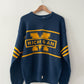 1980s Vintage University of Michigan Maize and Blue Knit Sweater 1984 Never Worn Deadstock NWT