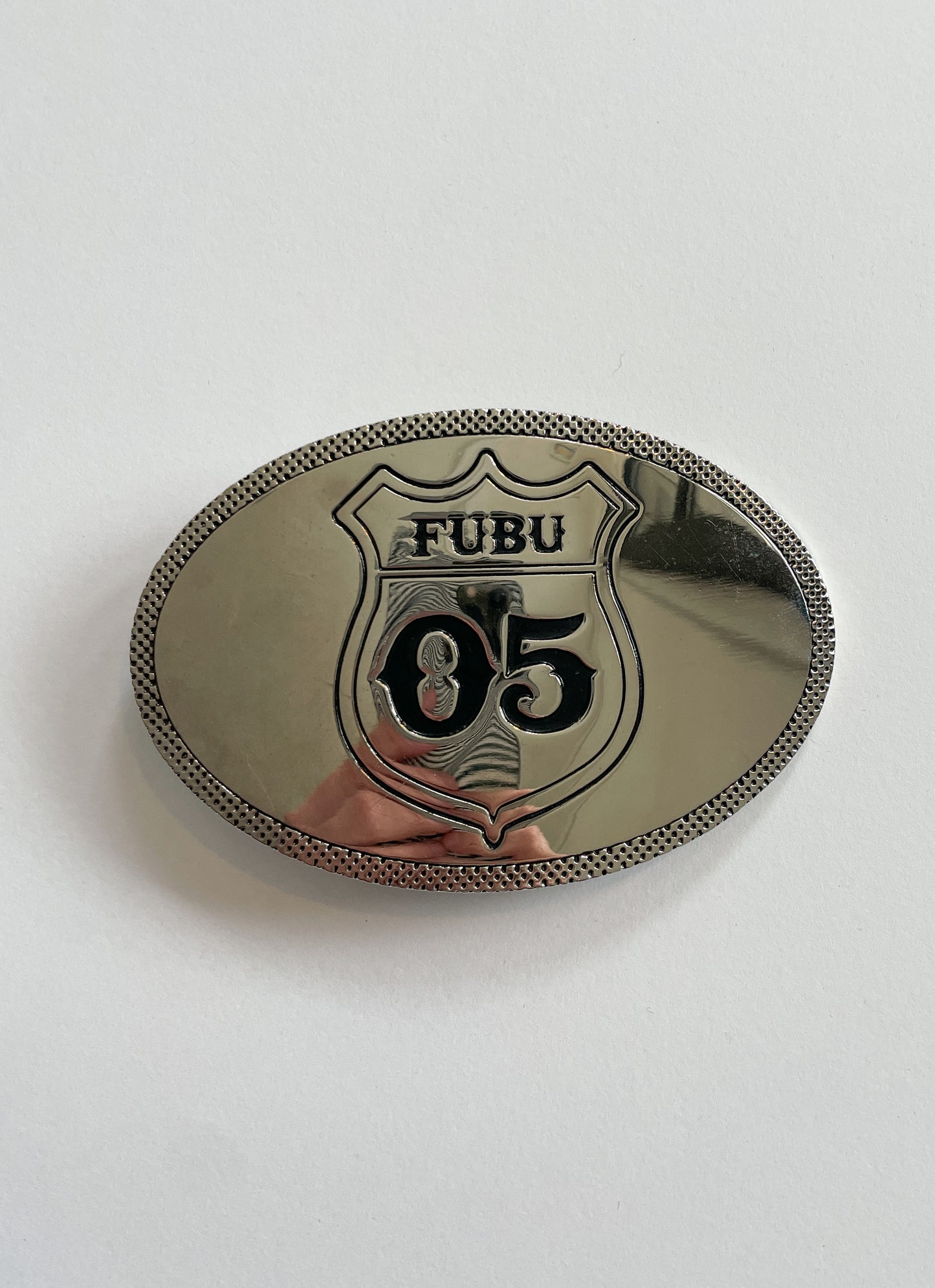 2000s Vintage FUBU 05 Belt Buckle Year 2005