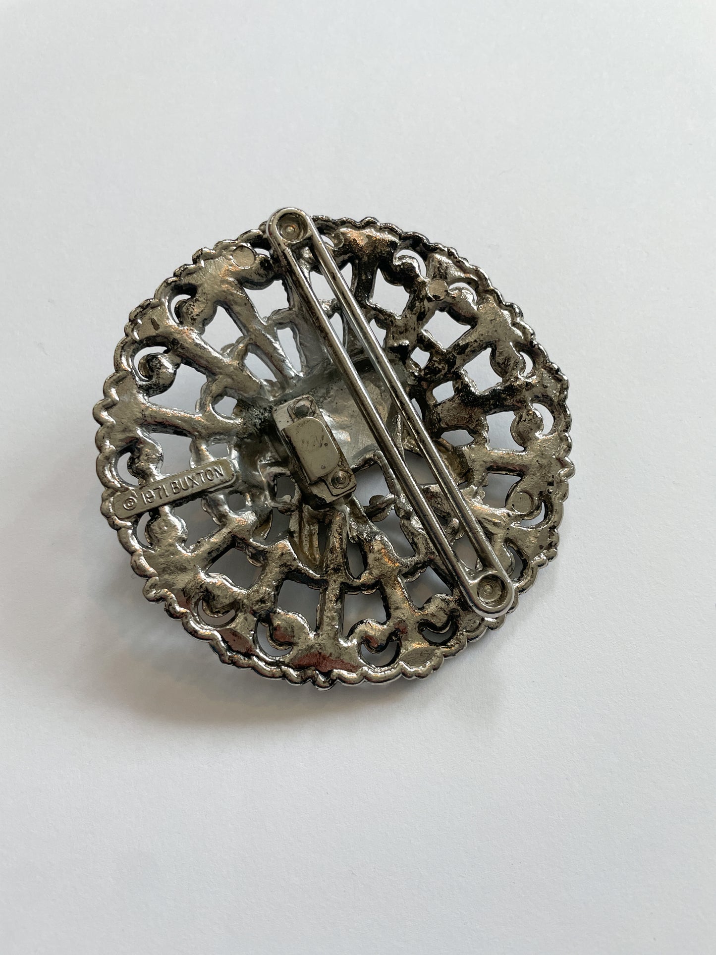 1970s Vintage Elephant Belt Buckle by Buxton 1971