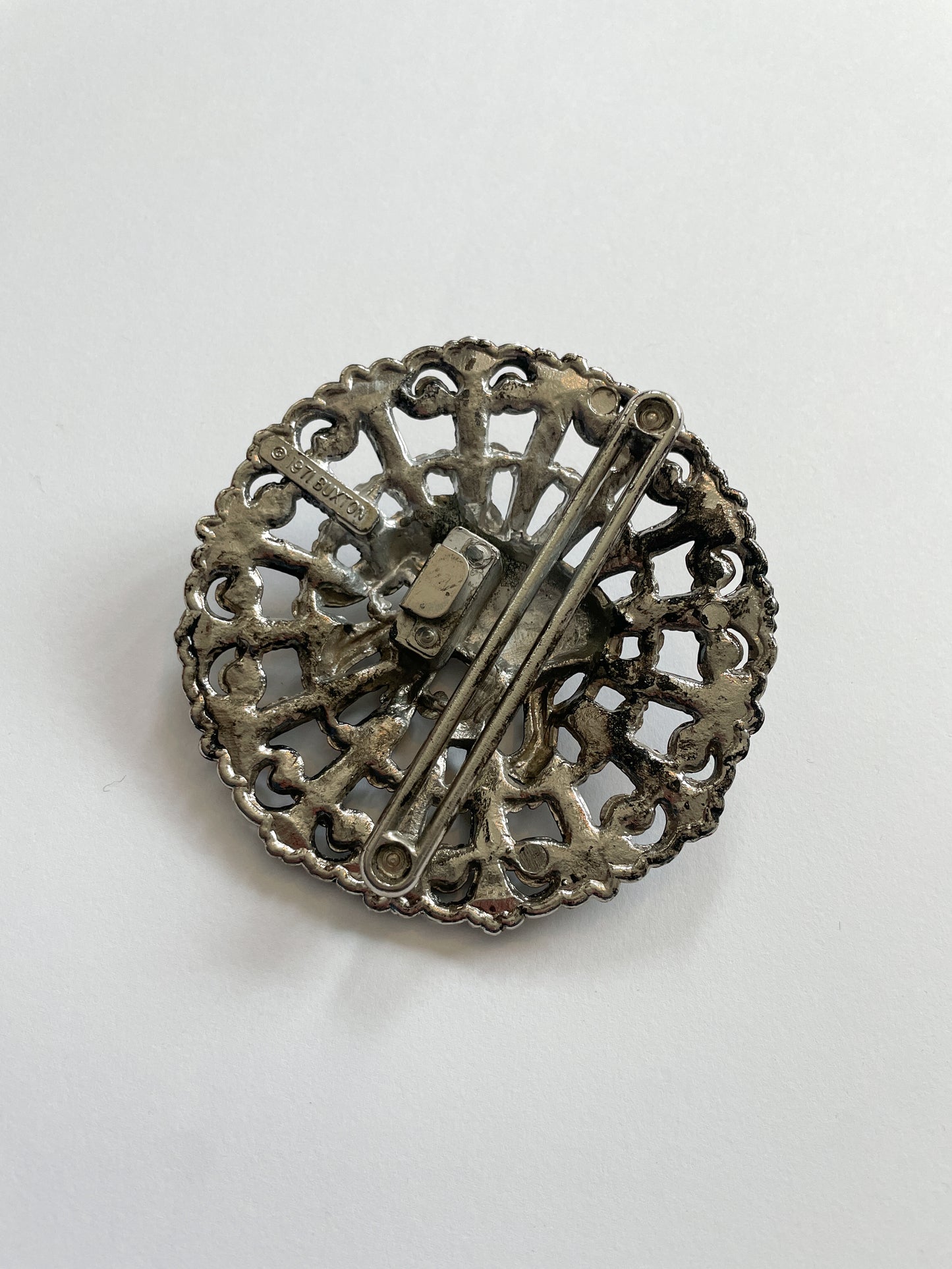 1970s Vintage Elephant Belt Buckle by Buxton 1971