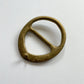 1970s Vintage Asymmetrical Brass Belt Buckle by Brazen Brass Co