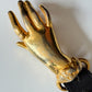 1970s Vintage Holding Hands Clasping Georges Mailian Inspired Leather Belt by Park Lane